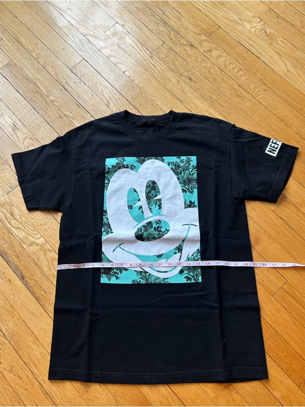 Men’s Disney x NEFF Mickey Mouse Floral Graphic T-Shirt - Black/Teal